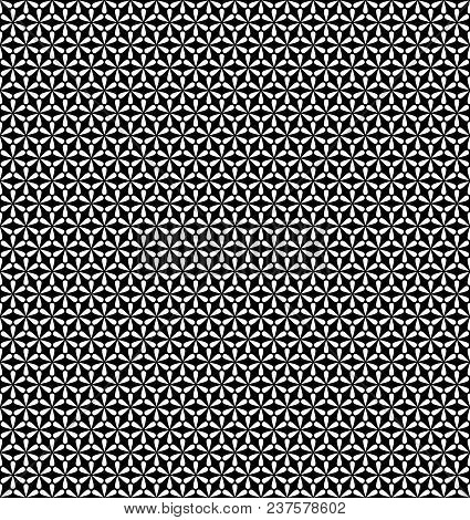 Seamless Geometric Line Pattern In Arabian Style, Ethnic Floral Ornament. Seamless Vector Texture Fo
