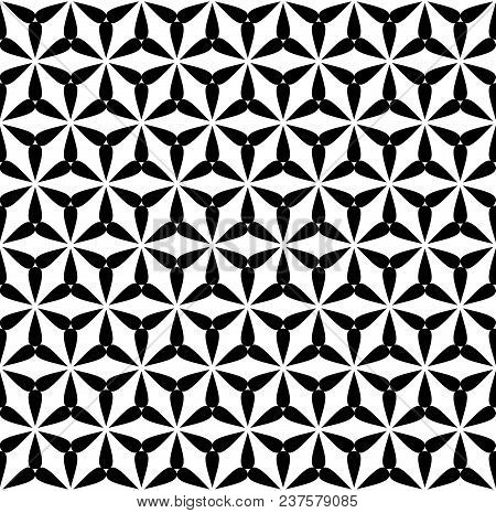 Seamless Geometric Line Pattern In Arabian Style, Ethnic Floral Ornament. Seamless Vector Texture Fo
