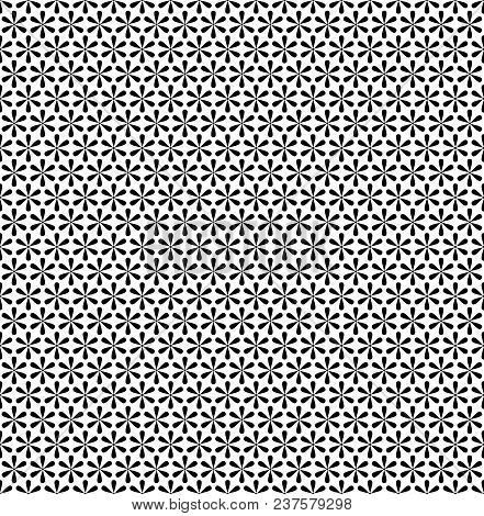 Seamless Geometric Line Pattern In Arabian Style, Ethnic Floral Ornament. Seamless Vector Texture Fo