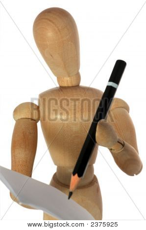 Holz Schaufensterpuppe Zeichnung