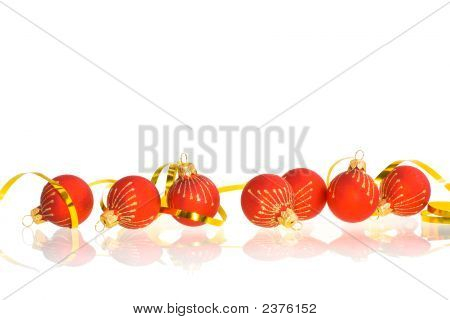 ลูกบอลคริสต์มาสสีแดง