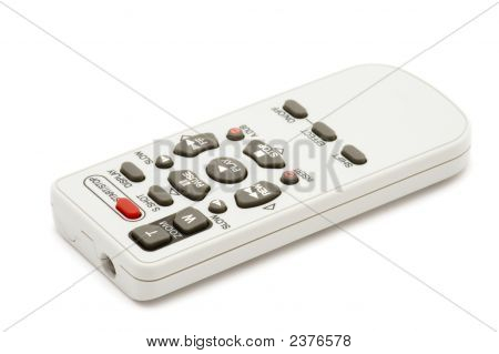 Télécommande sur blanc