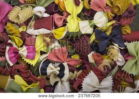 Background Of Handmade Multi-colored Paste Close Up