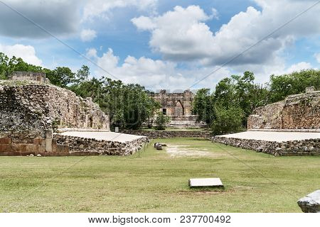 The Nunnery Quadrangle Is The Wes Side Of The Pyrimid Of The Magician, The Site Is Most Representati