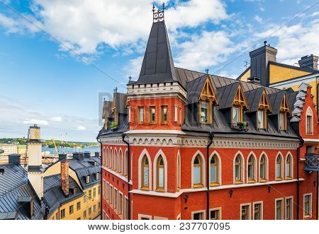 Gothic Building At Bellmansgatan 1 With Penthouse Apartment Of Mikael Blomkvist, Fictional Character