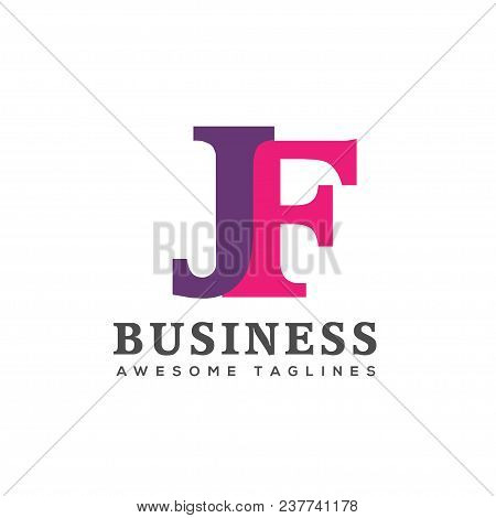 Creative Letter Jf Logo Design Elements. Simple Letter Jf Letter Logo,business Corporate Letter Jf L