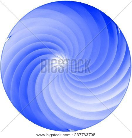 Glass With Patterns, Light Blue Delicate Color.