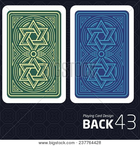 Game Card Back Abstract Pattern Background Underside