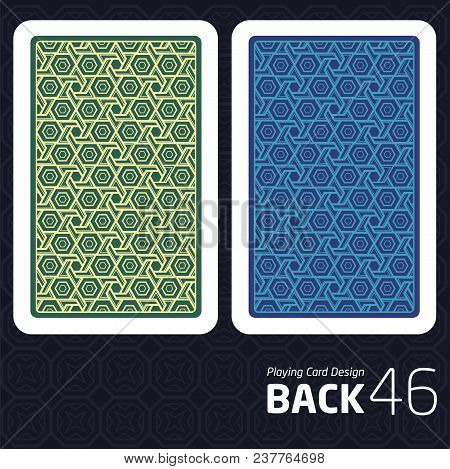 Game Card Back Abstract Pattern Background Underside