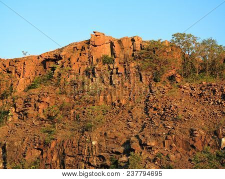 Mountain Rock Formation - Famous Snake Hill Mountain Top Rock Formation At Laurel Park In Secaucus, 
