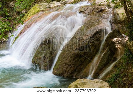 Crimea Beautiful Falls Dzhur-dzhur In The Summer