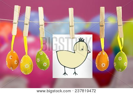PE047_easter_01_bs_nf against colorful easter eggs in egg carton