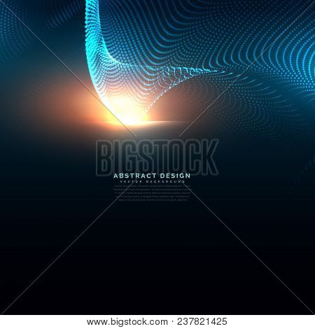 Technology Background Made With Particles Vector Illustration