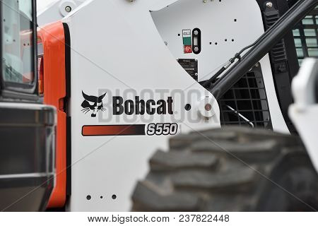 Vilnius, Lithuania - April 25: Bobcat Heavy Duty Equipment Vehicle And Logo On April 25, 2018 In Vil