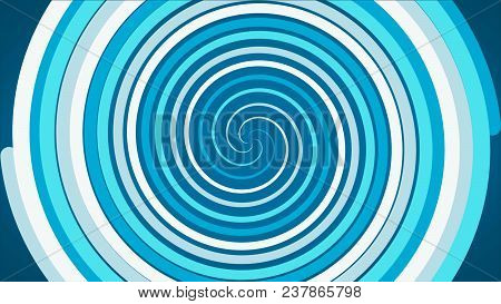 Spiral Glowing Effect Abstract Circular Color Trails, Abstract. Colored Spiral With Woven Lines In T
