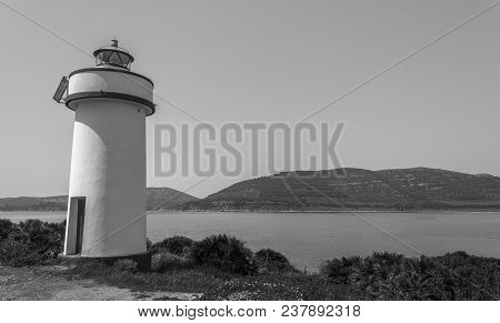 Lighthouse On Sardinian Coast Near Maristella