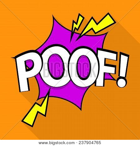 Poof Icon. Pop Art Illustration Of Poof Vector Icon For Web