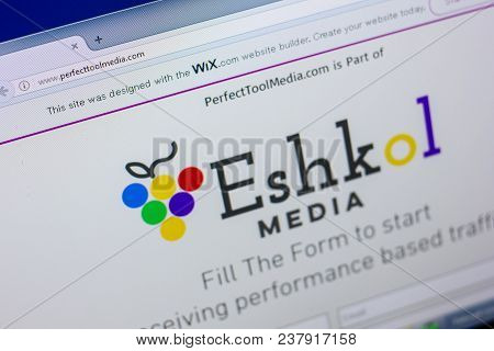 Ryazan, Russia - April 16, 2018 - Homepage Of Perfecttoolmedia Website On The Display Of Pc, Url - P