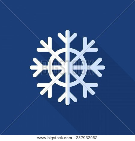 Snowflake Icon. Flat Illustration Of Snowflake Vector Icon For Web