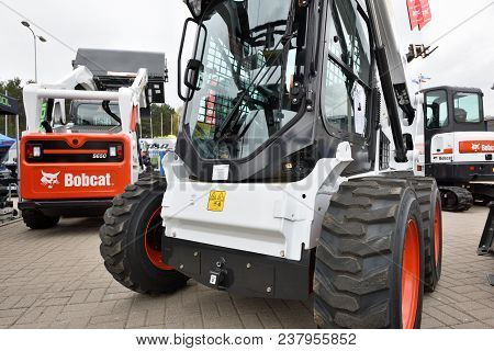 Vilnius, Lithuania - April 25: Bobcat Heavy Duty Equipment Vehicle And Logo On April 25, 2018 In Vil