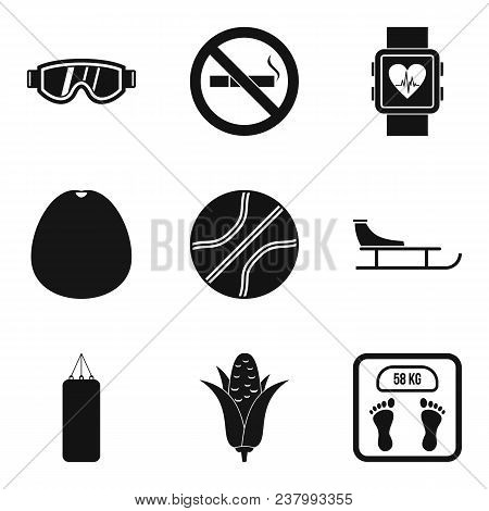 Better Health Icons Set. Simple Set Of 9 Better Health Vector Icons For Web Isolated On White Backgr