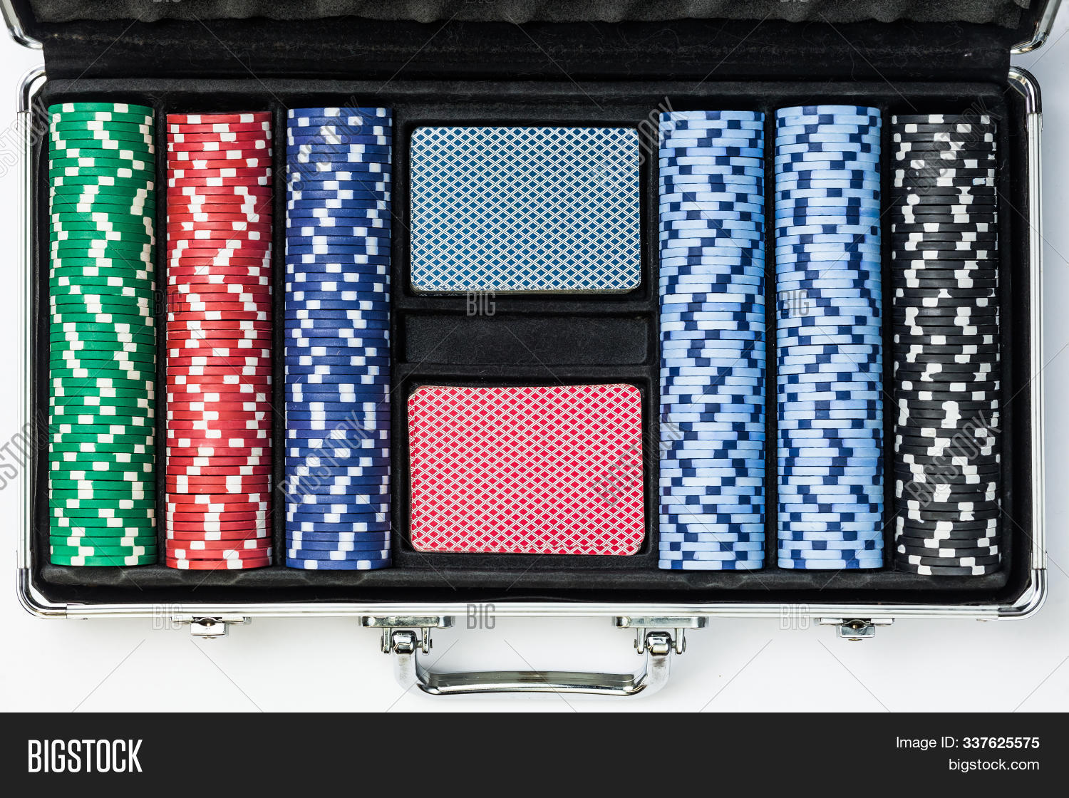 Poker Set Chips Cards Image & Photo (Free Trial) Bigstock