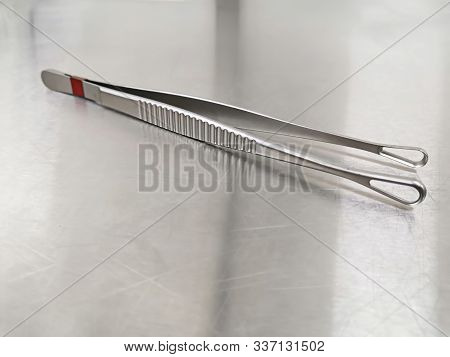 Closeup Image Of Medical Surgical Dennis Brown Dissecting Forceps
