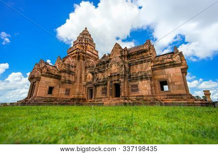 Simulated Of Prasat Hin Phanom Rung In Buriram Castle Travel Attraction In Buriram Province, Thailan