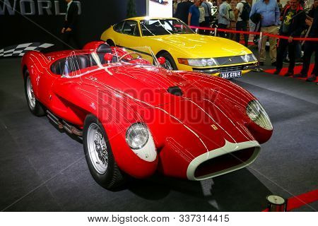 Frankfurt Am Main, Germany - September 17, 2019: Retro Racing Car Ferrari 250 Testa Rossa Presented 