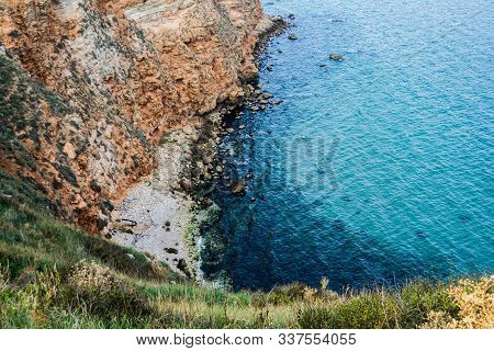 Cape Caliacra Is A Nature Monument In Bulgarian Dobrogea (quadrilateral), Comprising A Medieval Fort