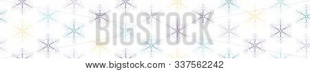 Winter Seamless Pattern With Snowflakes. Christmas Background. Vector.