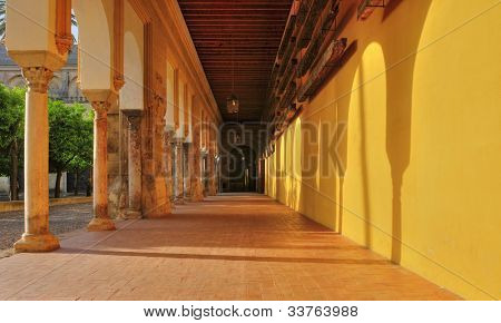 View of Patio de los Naranjos in CathedralÃÂ¢Ã?Ã?Mosque of Cordoba, Spain