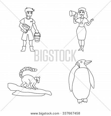 Vector Design Of Entertainment And Forest Sign. Set Of Entertainment And Park Stock Vector Illustrat