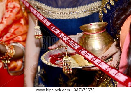 Indian Bridesmaid Wedding Baraat Welcome Ritual Ceremony