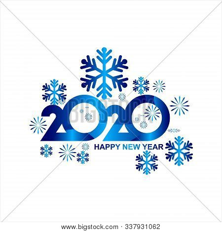 2020 Colorful Text Isolated On Black Background, New Year 2020, 2020 Text For Calendar New Years, Ha