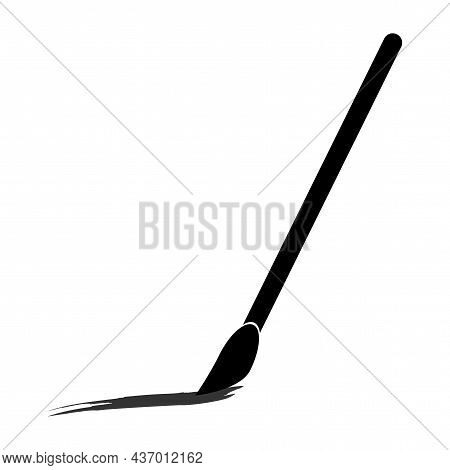 Brush Icon. Paint Symbol. Art Background. Interior Design. Creative Element. Hand Drawn. Vector Illu