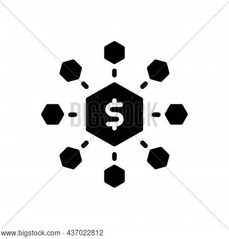 Black Solid Icon For Meets Combine Adjoin Converge Conjoin Gather