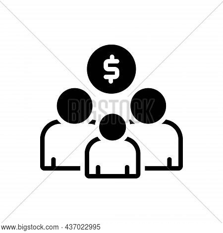 Black Solid Icon For Welfare Well-being Social Relief Service Community Charity Humanitarian