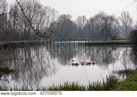 Lagoon Park In Italy Near Verona In Veneto Region