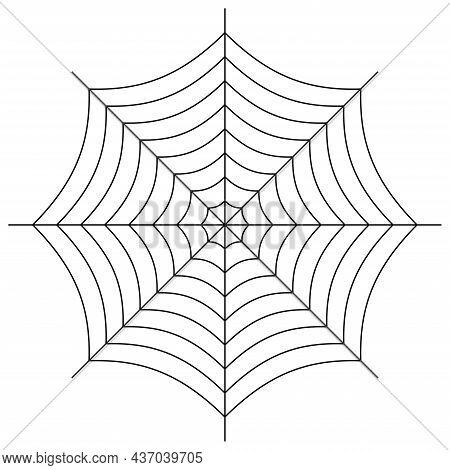 Spider Web Icon Design Isolated On White Background.