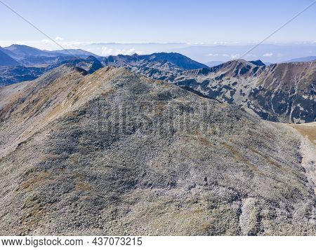 Amazing Aerial View Of Small Polezhan Peak, Pirin Mountain, Bulgaria