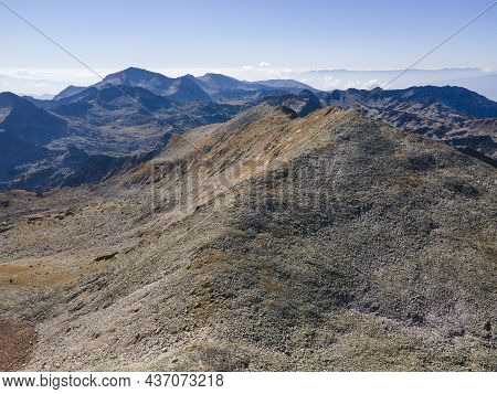 Amazing Aerial View Of Small Polezhan Peak, Pirin Mountain, Bulgaria