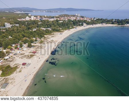 Amazing Aerial View Of South Beach Of Town Of Kiten, Burgas Region, Bulgaria