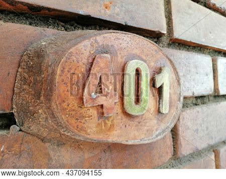 Sign Board For A Door Or House