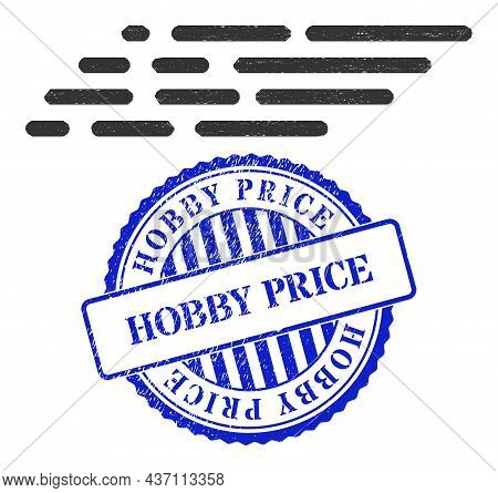 Vector Net Rush Transition Effect Carcass, And Hobby Price Blue Rosette Textured Seal. Linear Carcas
