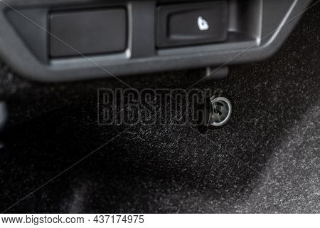 Modern Car Outlet Socket. Opened 12v Power Outlet Socket.