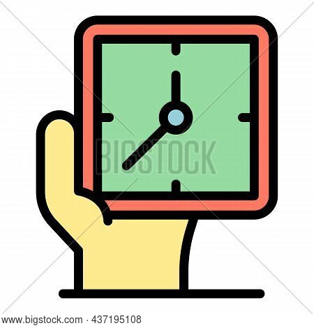 Watchmaker Repair Icon. Outline Watchmaker Repair Vector Icon Color Flat Isolated