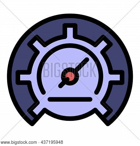 Barometer Change Icon. Outline Barometer Change Vector Icon Color Flat Isolated