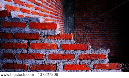 Unconventional Building Site The Masonry Was Neglected, Irresponsible, Not Progressing, Only Half Fi
