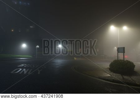 Sheffield, United Kingdom, 8th November, 2020: Bus Turnaround Point At Sheffield's Hallamshire Hospi
